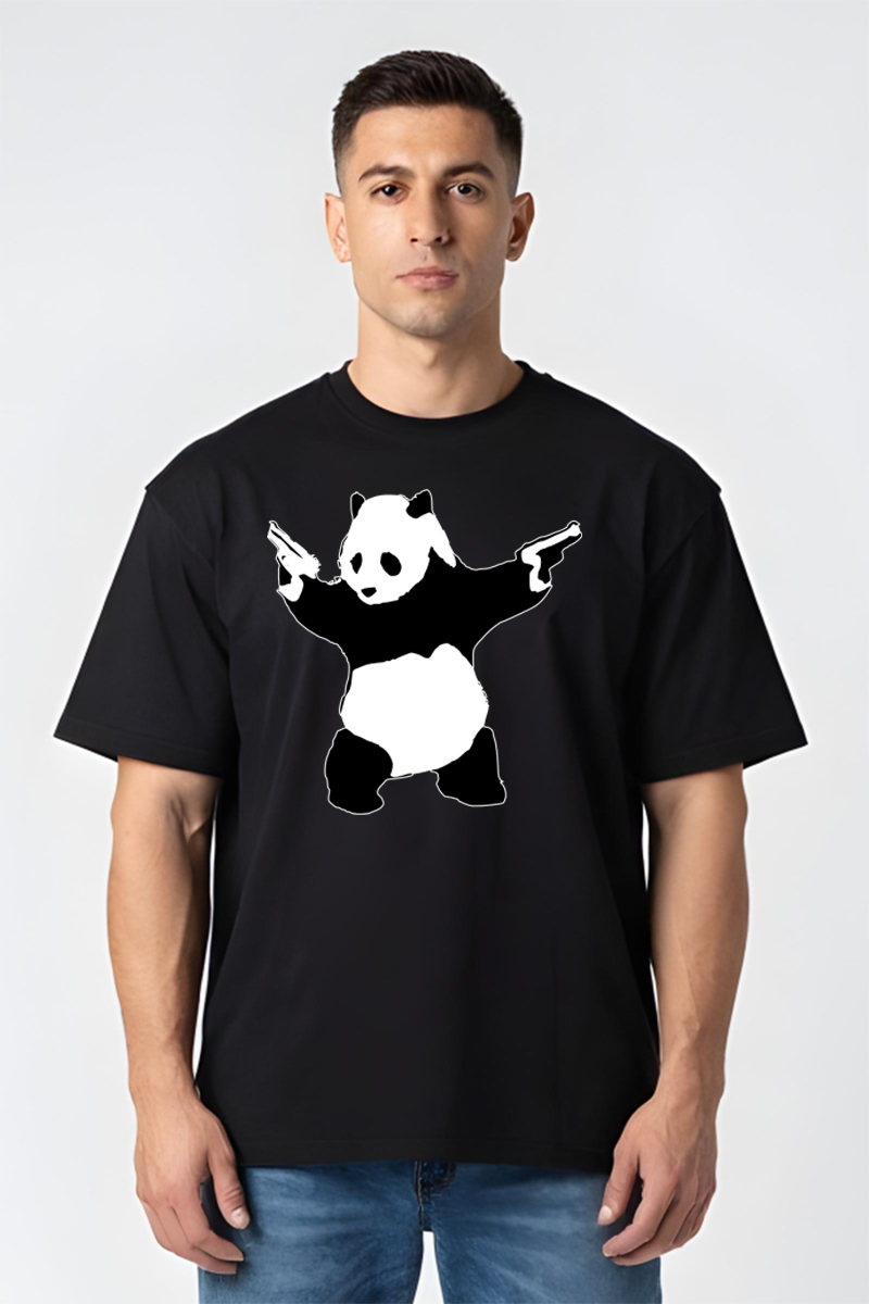 Tricou Oversize - Gangsta Panda - imagine 5