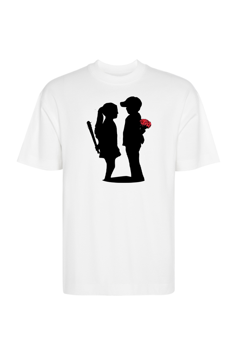 Tricou Oversize - Boy Meets Girl by Bansky