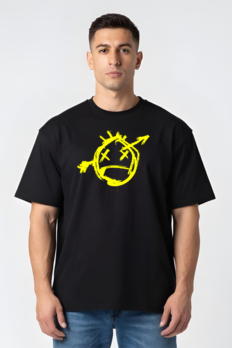 Tricou Oversize - Sad Face - imagine 5