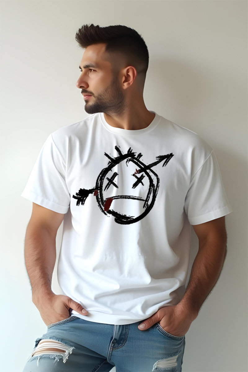 Tricou Oversize - Sad Face - imagine 3