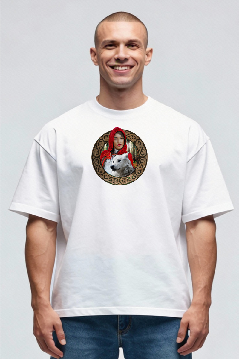 Tricou Oversize - Scufița Roșie - imagine 2
