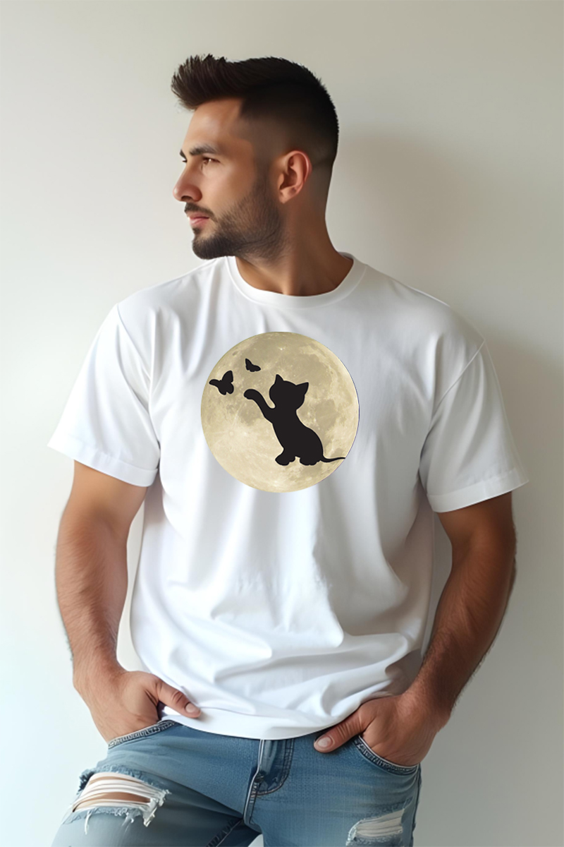 Tricou Oversize - Motan și flururi - imagine 3
