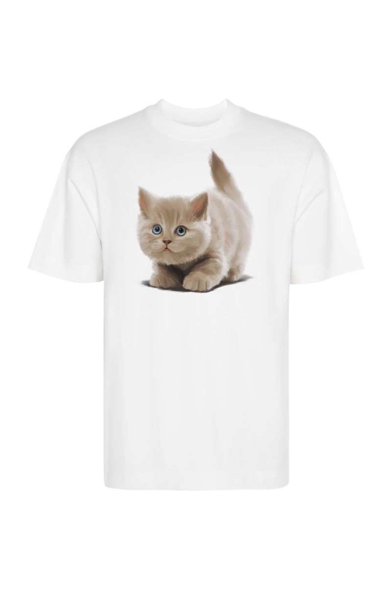 Tricou Oversize - Motan și flururi