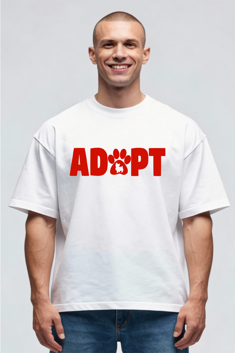Tricou Oversize - Adopt - imagine 2