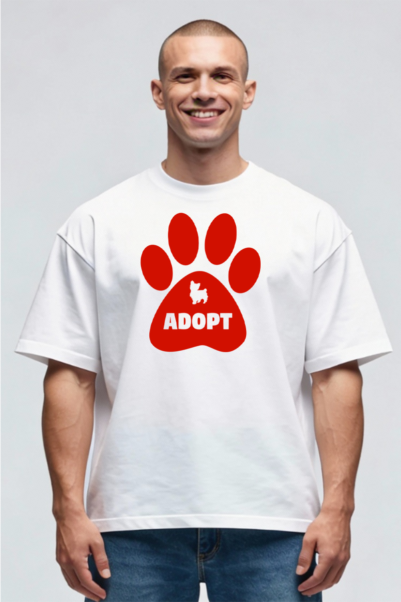 Tricou Oversize - Adopt - imagine 2