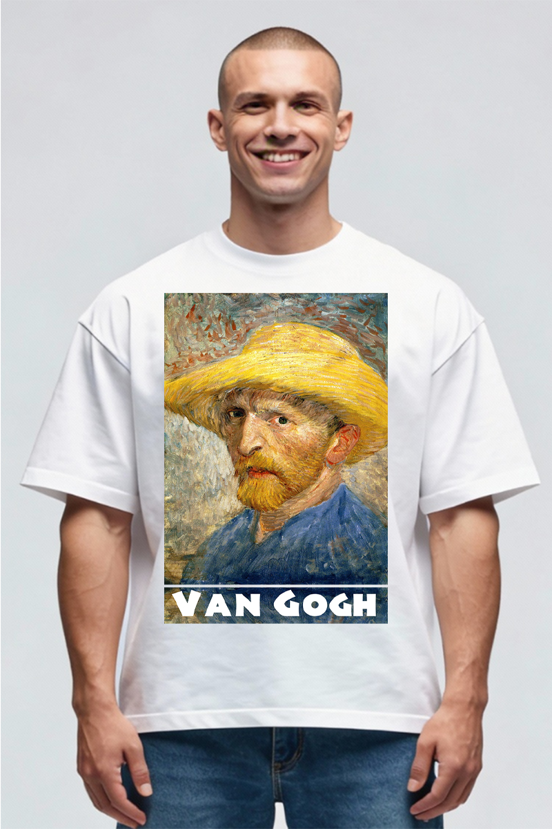 Tricou Oversize - Autoportret Van Gogh - imagine 2