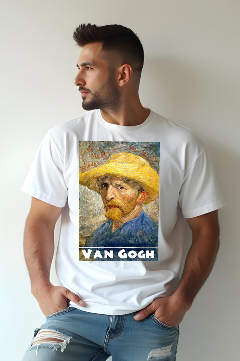 Tricou Oversize - Autoportret Van Gogh - imagine 3
