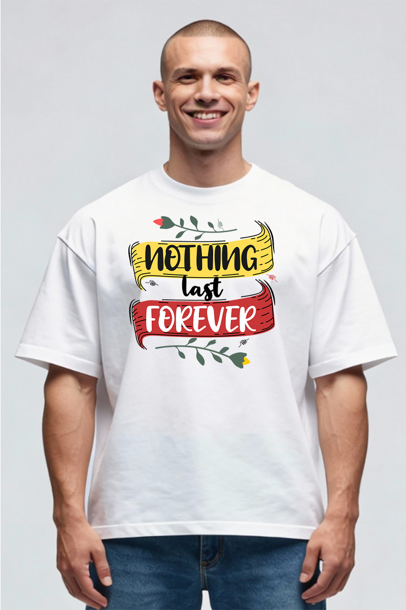 Tricou Oversize - Nathing Last Forever - imagine 2