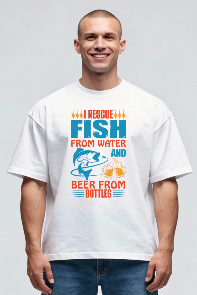 Tricou Oversize - Rescue Fish