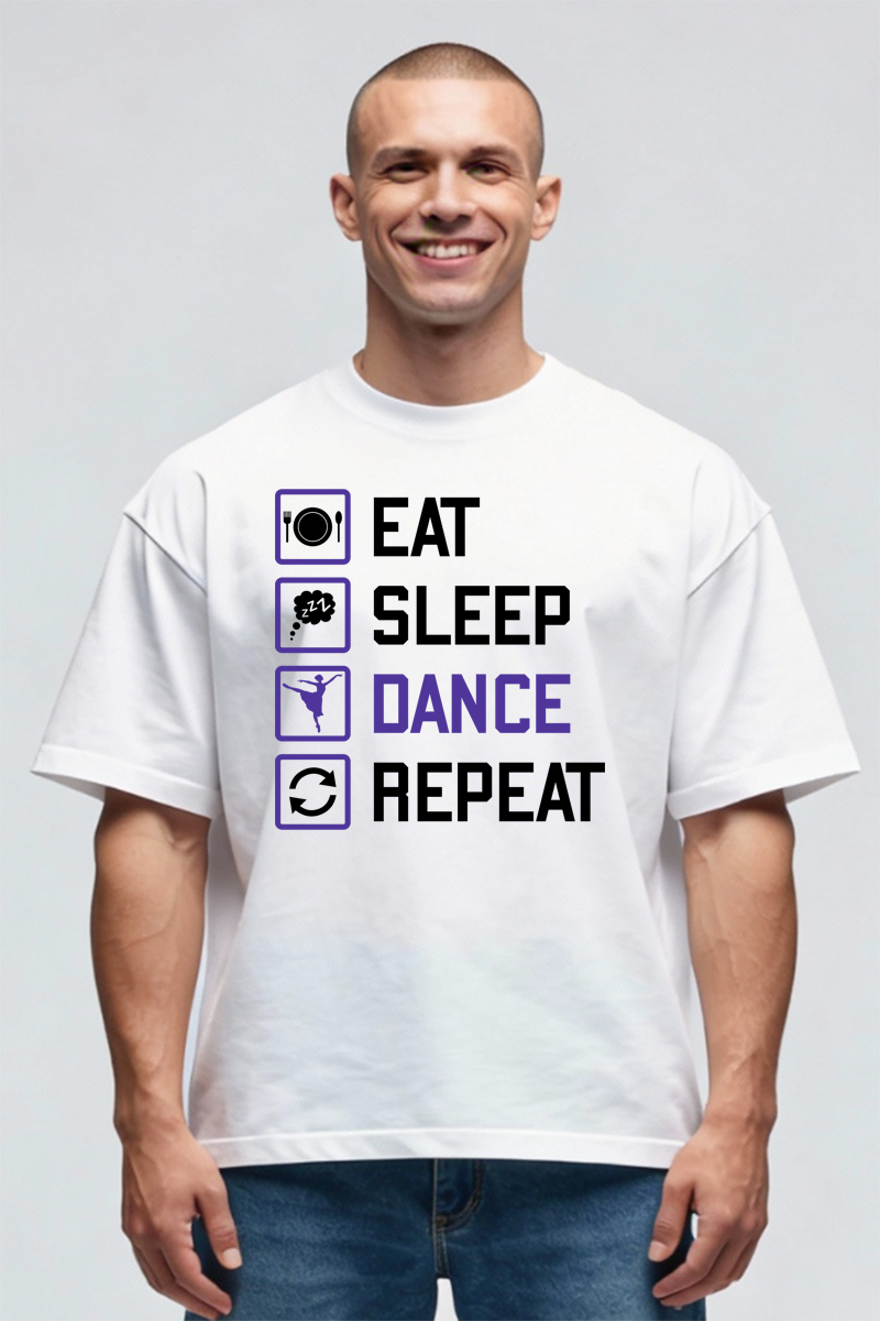 Tricou Oversize - Dance Repeat