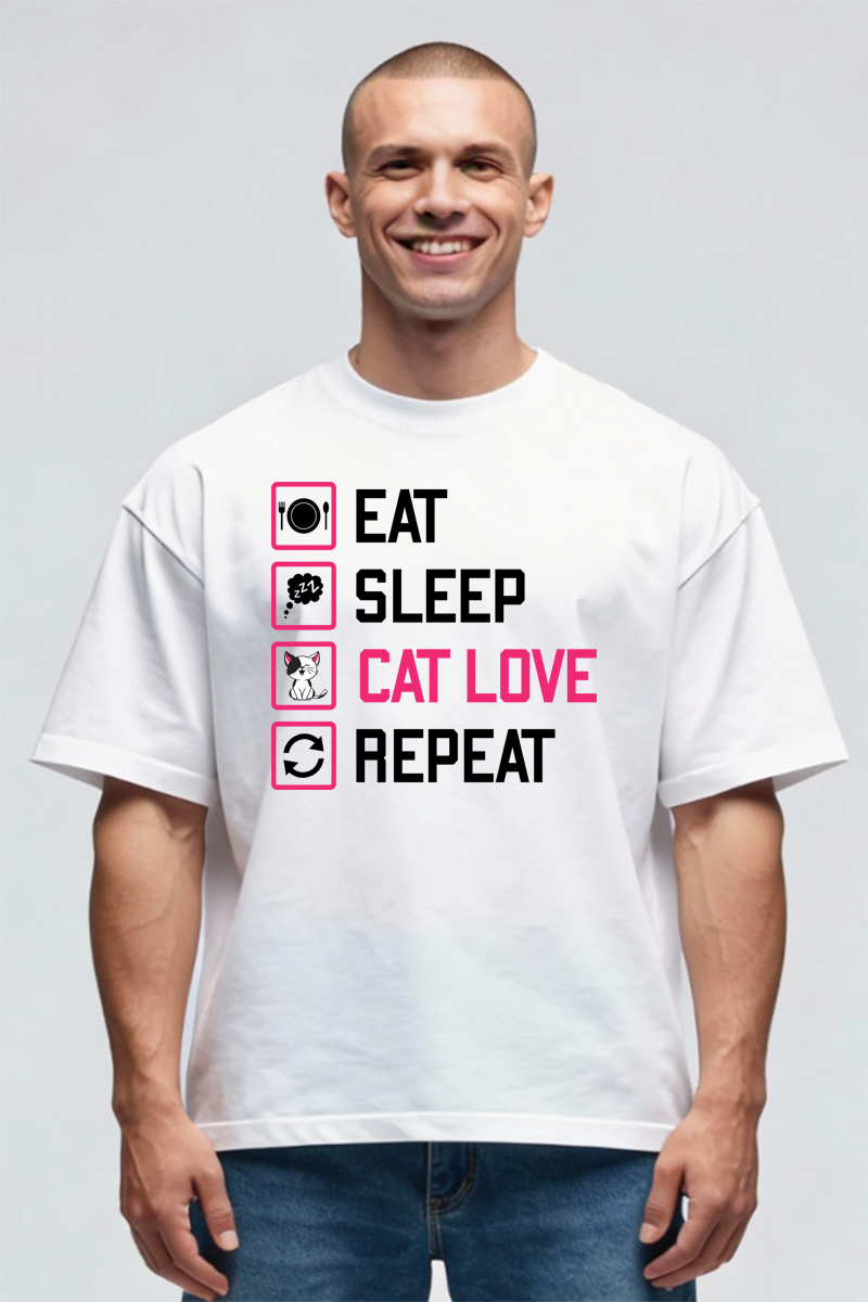 Tricou Oversize - Cat