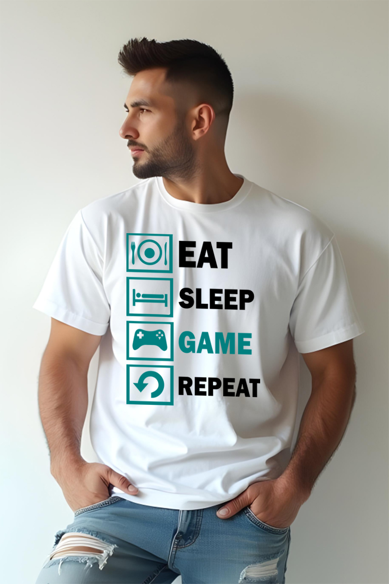Tricou Oversize - Game Repeat - imagine 2