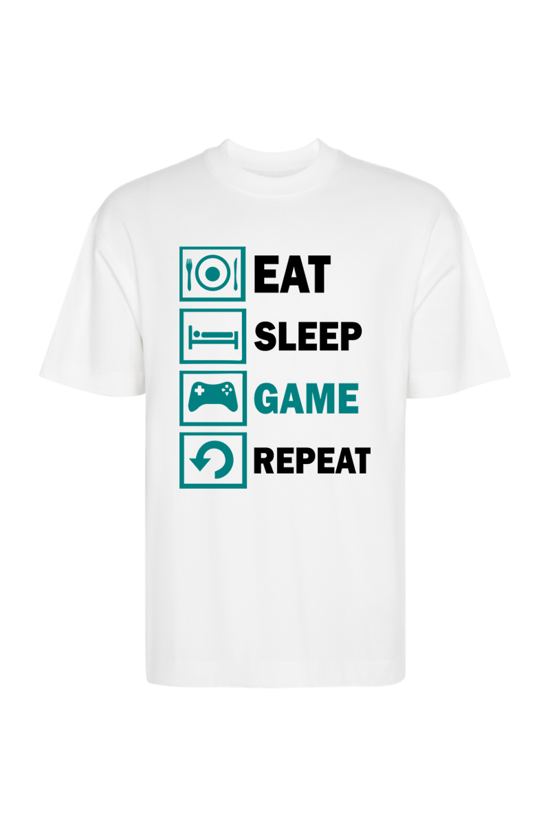 Tricou Oversize - Game Repeat - imagine 3
