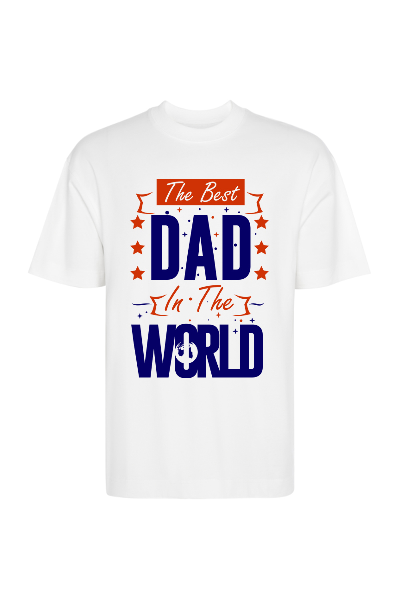 Tricou Oversize - Best Dad - imagine 3