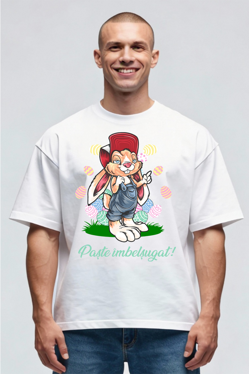 Tricou Oversize - Iepuraș de Paște - imagine 2