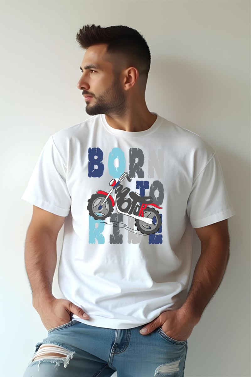 Tricou Oversize - Born To Ride - imagine 3