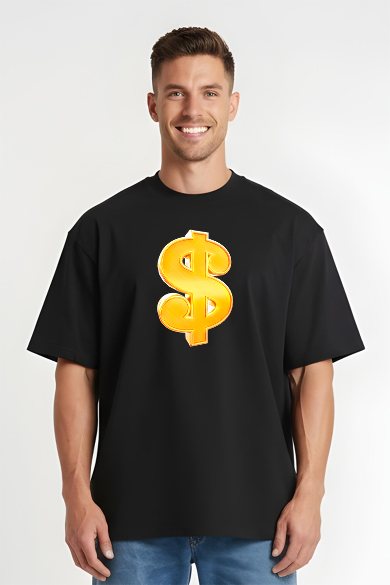 Tricou Oversize - Dollar - imagine 4