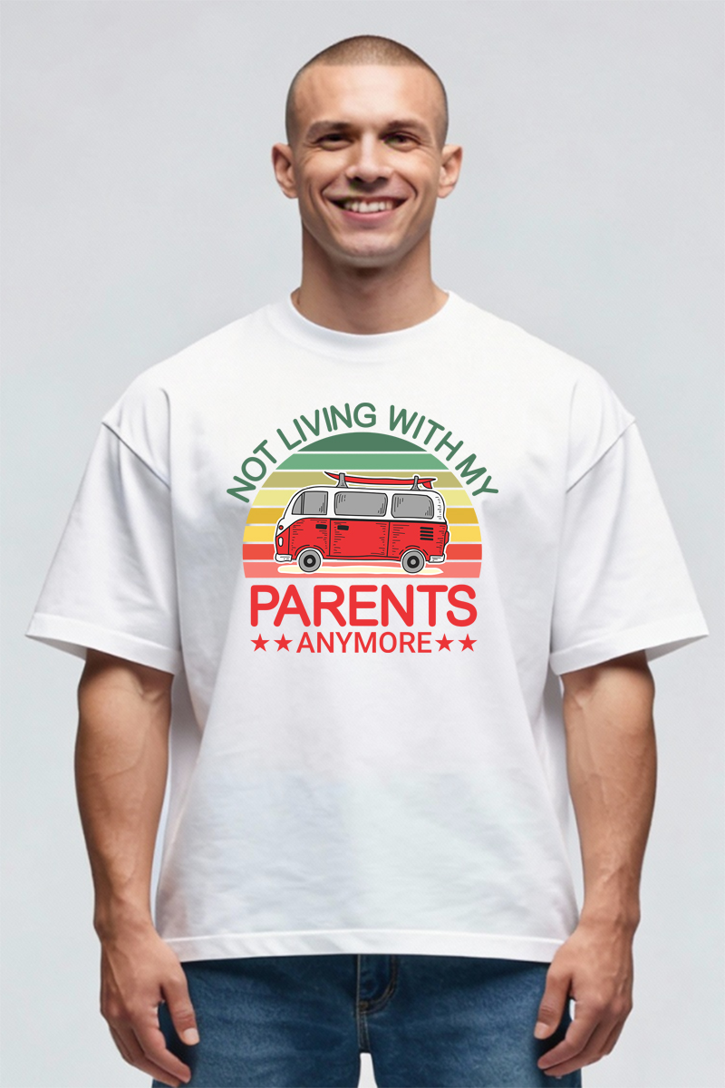 Tricou Oversize - Living With Parents