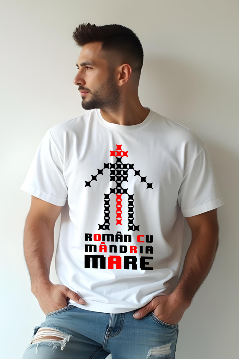 Tricou Oversize - Român Cu Mândrie Mare - imagine 2
