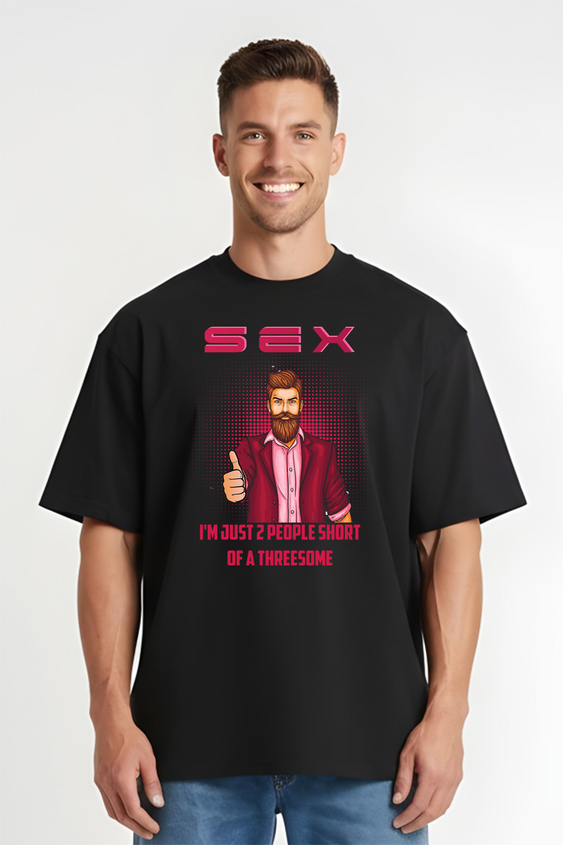 Tricou Oversize - Threesome - imagine 4
