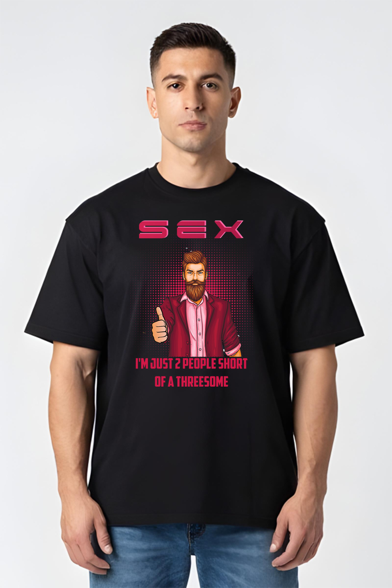 Tricou Oversize - Threesome - imagine 5