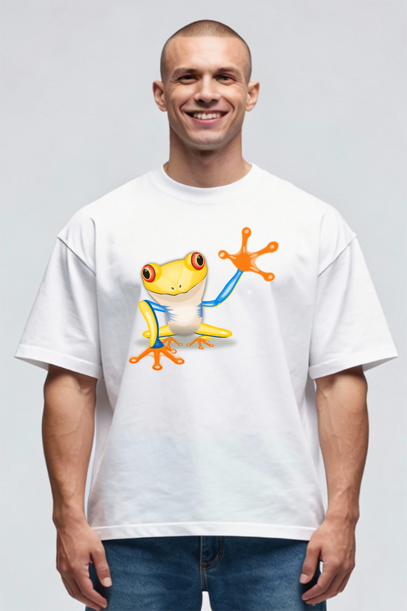 Tricou Oversize - Broscuta Galbena