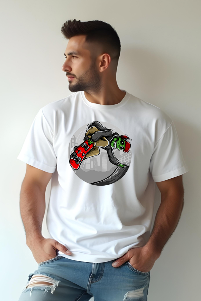 Tricou Oversize - Hell Skater - imagine 2
