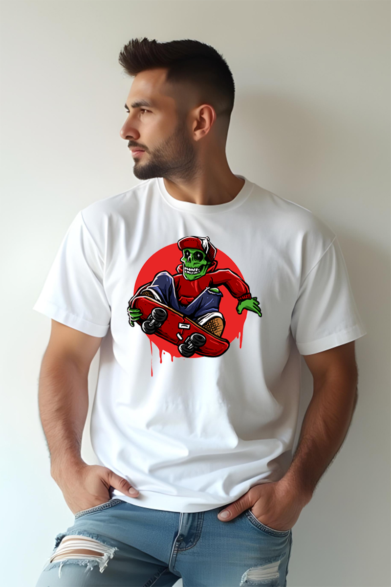 Tricou Oversize - Jumping Hell Skater - imagine 2