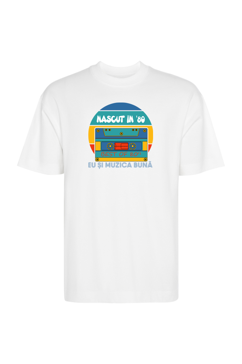 Tricou Oversize - Născut în '80 - imagine 3