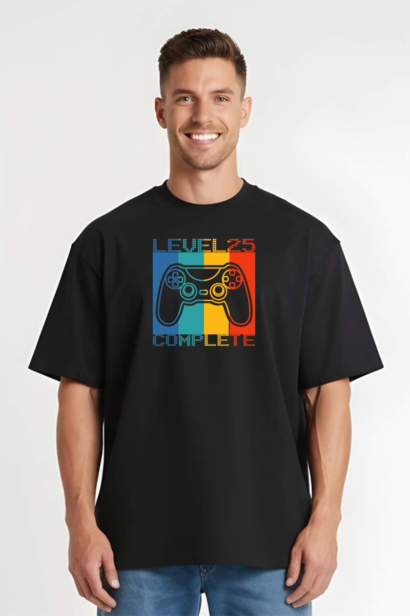 Tricou Oversize - Level 25 Complete - imagine 4