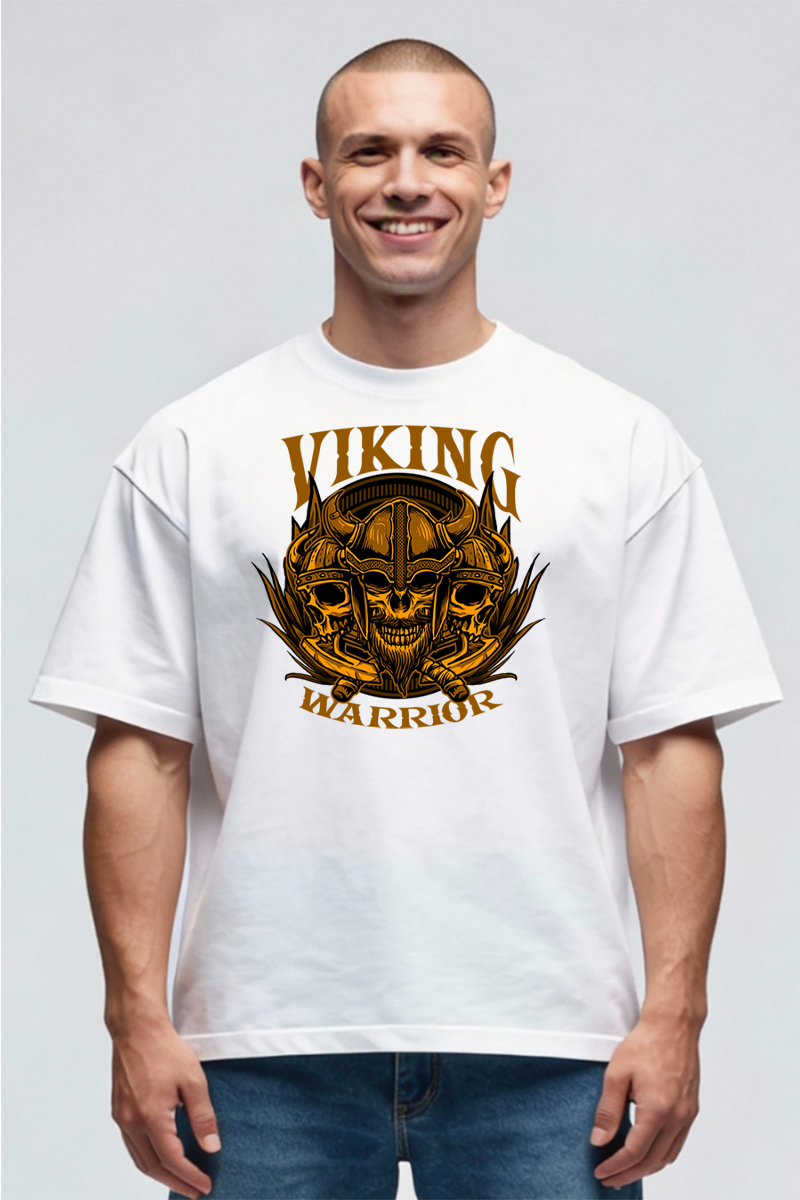 Tricou Oversize - Razboinici Vikingi