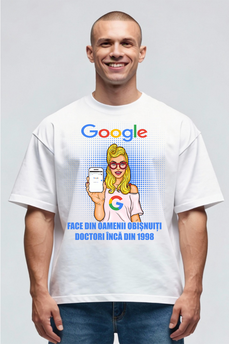 Tricou Oversize - Google Face Doctori