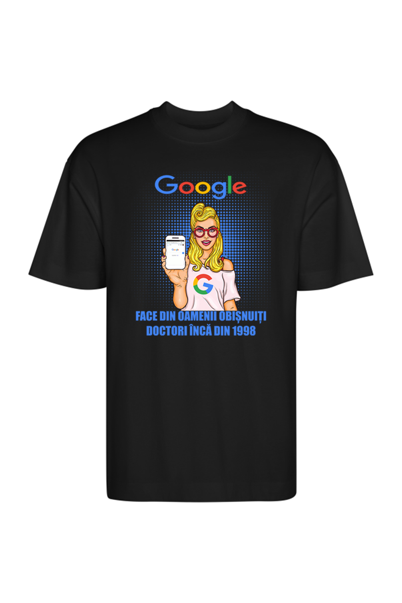 Tricou Oversize - Google Face Doctori - imagine 6