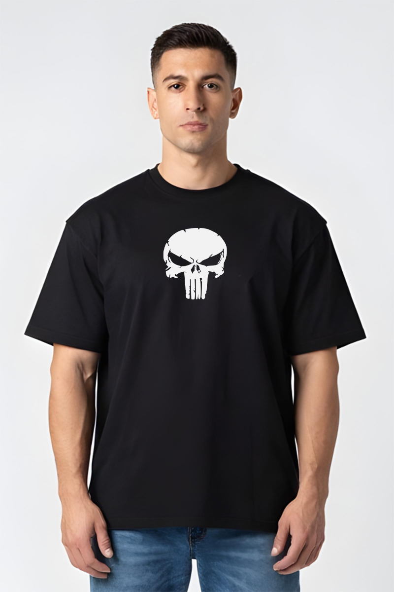 Tricou Oversize - Punisher Shull - imagine 5