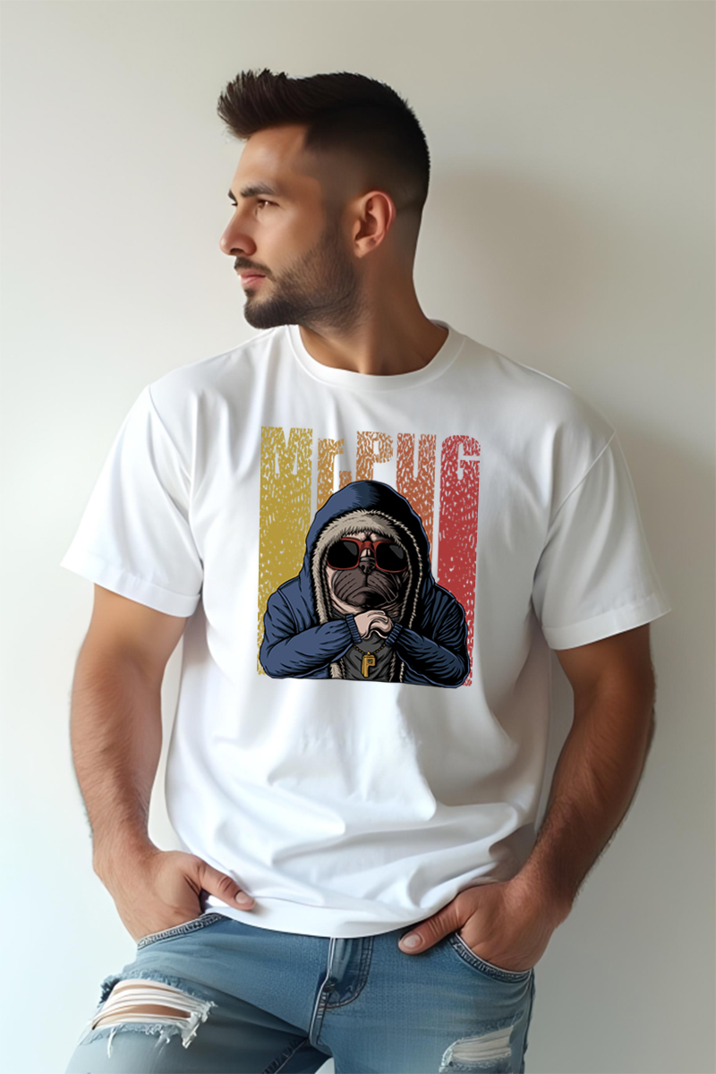 Tricou Oversize - Pug - imagine 2