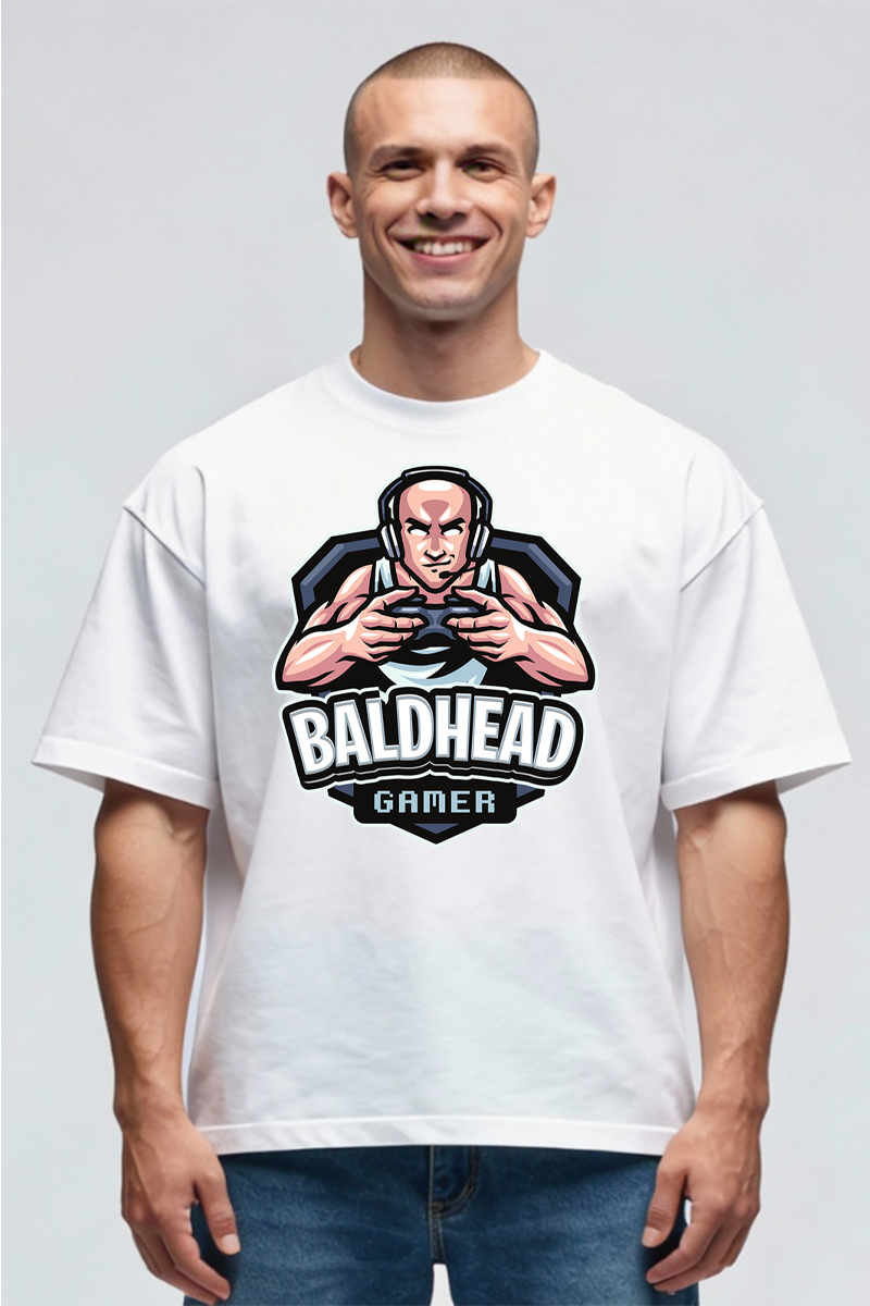 Tricou Oversize - Baldhead Gamer