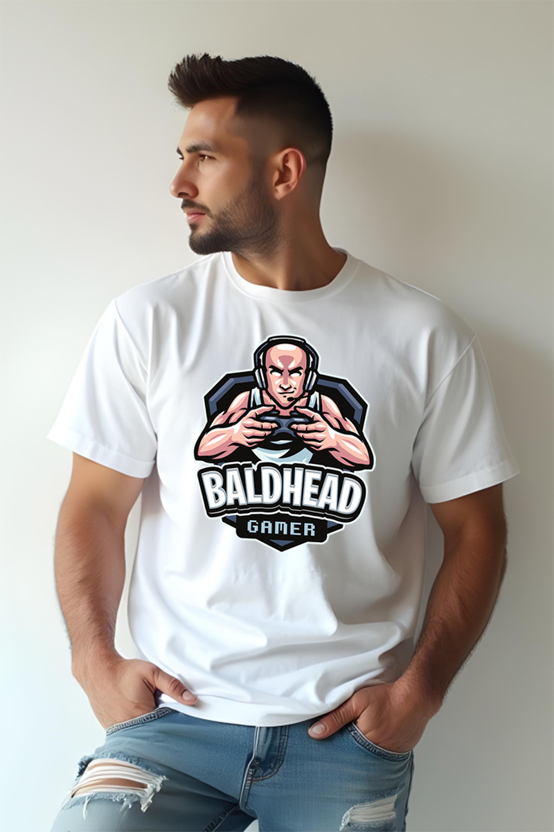 Tricou Oversize - Baldhead Gamer - imagine 2
