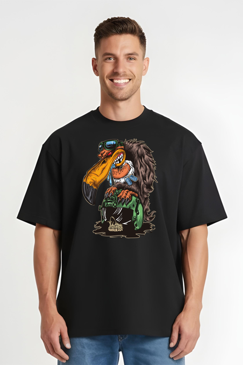 Tricou Oversize - Army Eagle - imagine 4