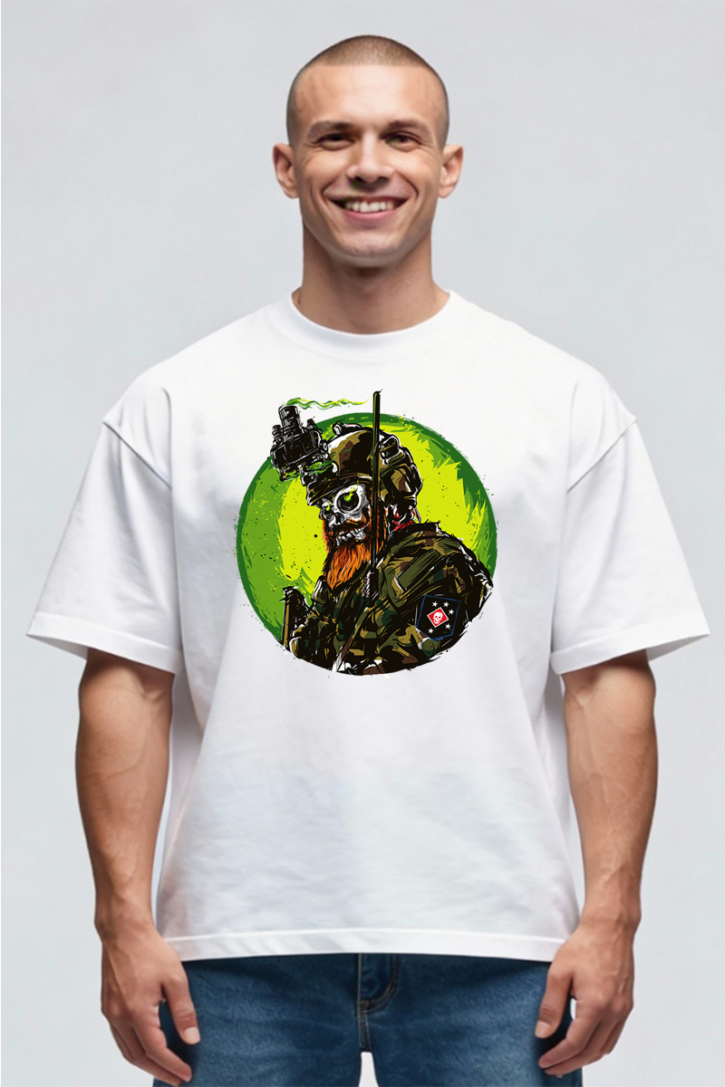 Tricou Oversize - Skull Loldier