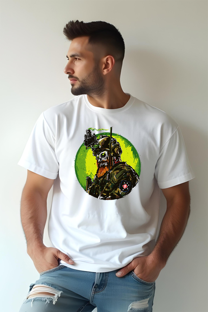 Tricou Oversize - Skull Loldier - imagine 2