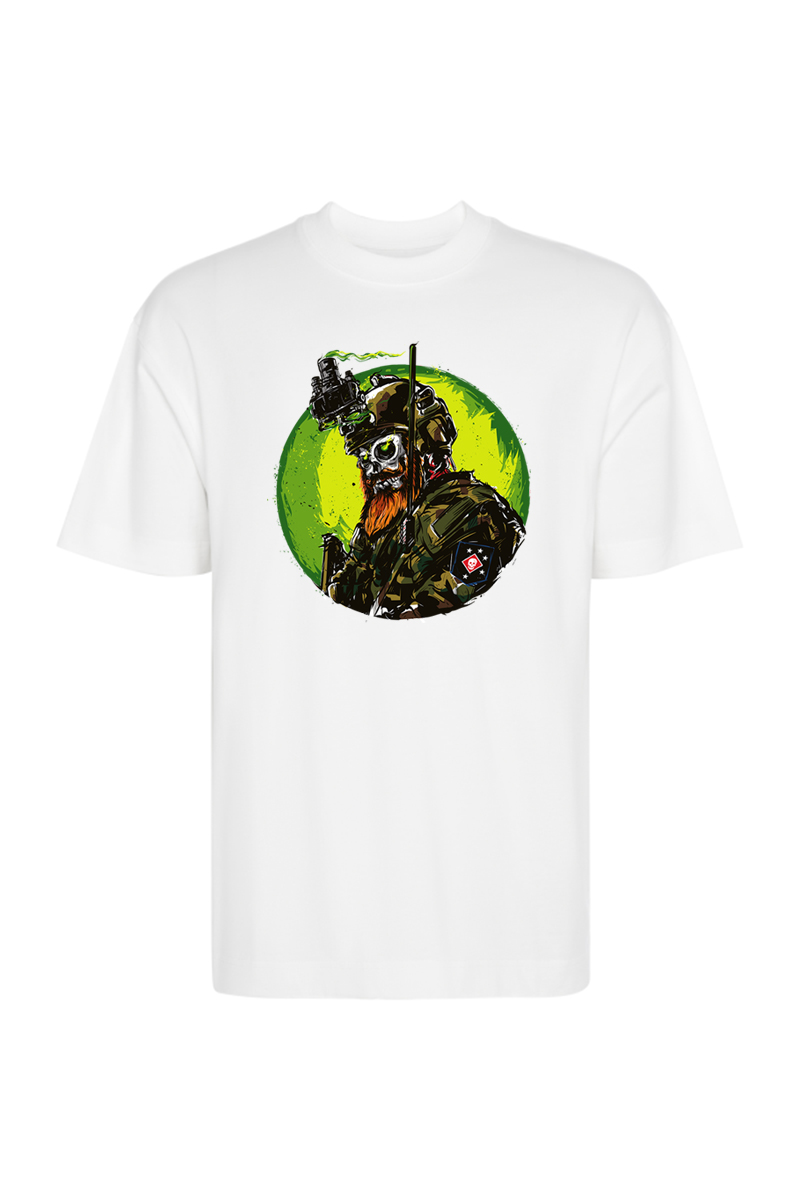 Tricou Oversize - Skull Loldier - imagine 3