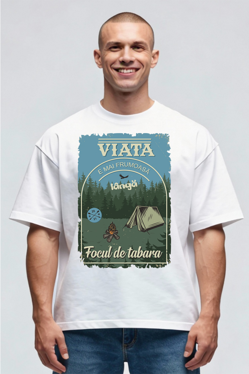 Tricou Oversize - Langa Foc