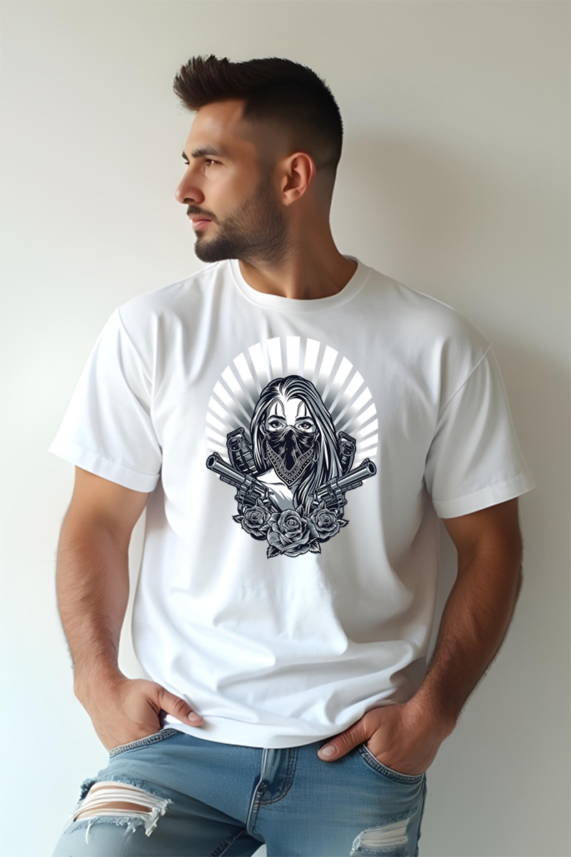 Tricou Oversize - Gangsta Girl - imagine 2