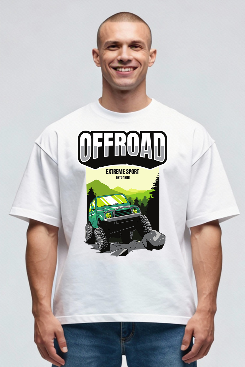 Tricou Oversize - Româncă cu Lup - imagine 4