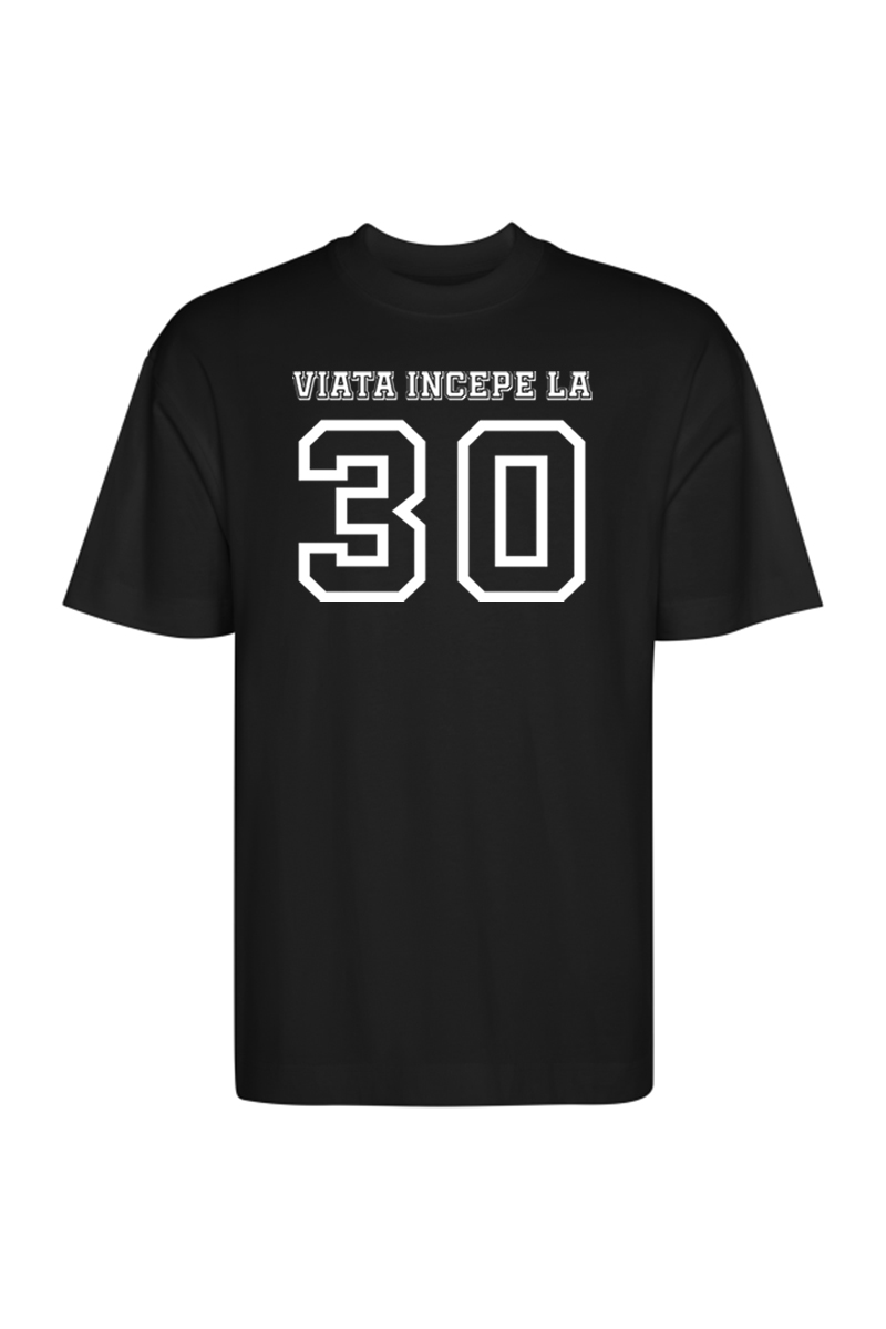 Tricou Oversize - Viața începe la 30 de ani - imagine 6