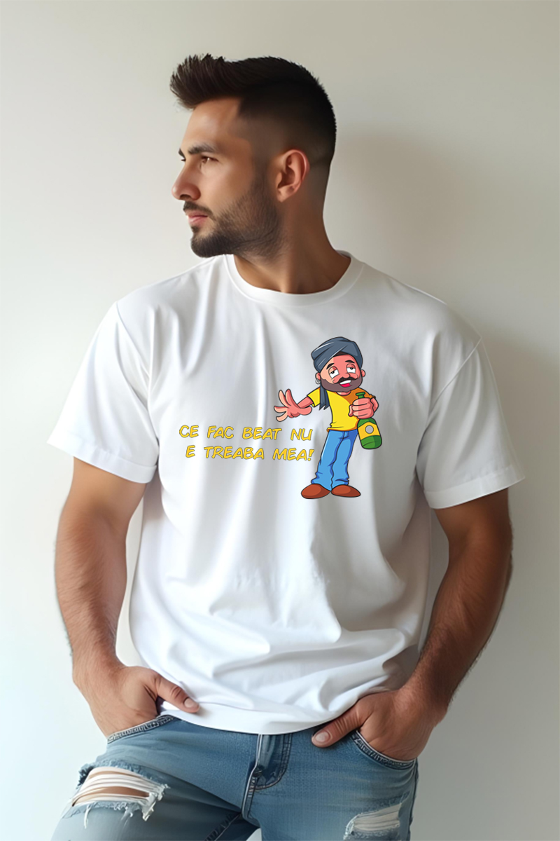 Tricou Oversize - Ce fac beat... - imagine 2