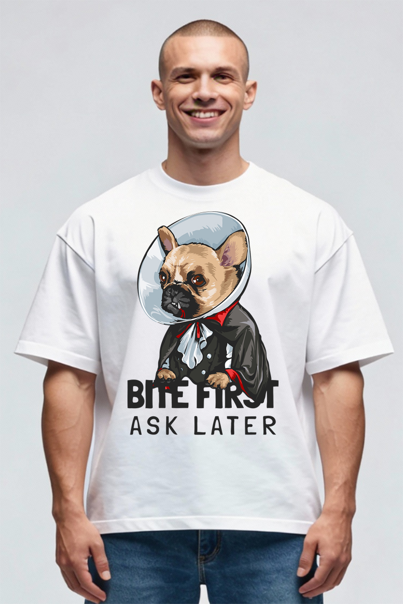 Tricou Oversize - Bite First