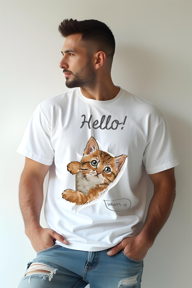 Tricou Oversize - Hello - imagine 2