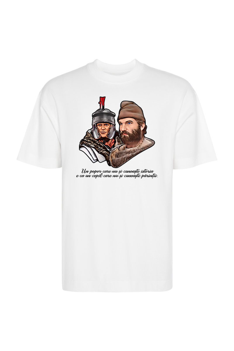 Tricou Oversize - Citat Iorga despre istorie - imagine 3