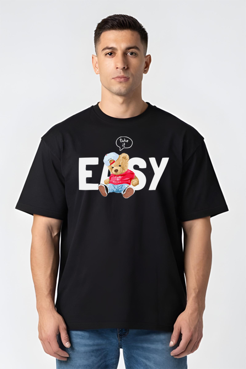 Tricou Oversize - Easy Taddy Bear - imagine 5